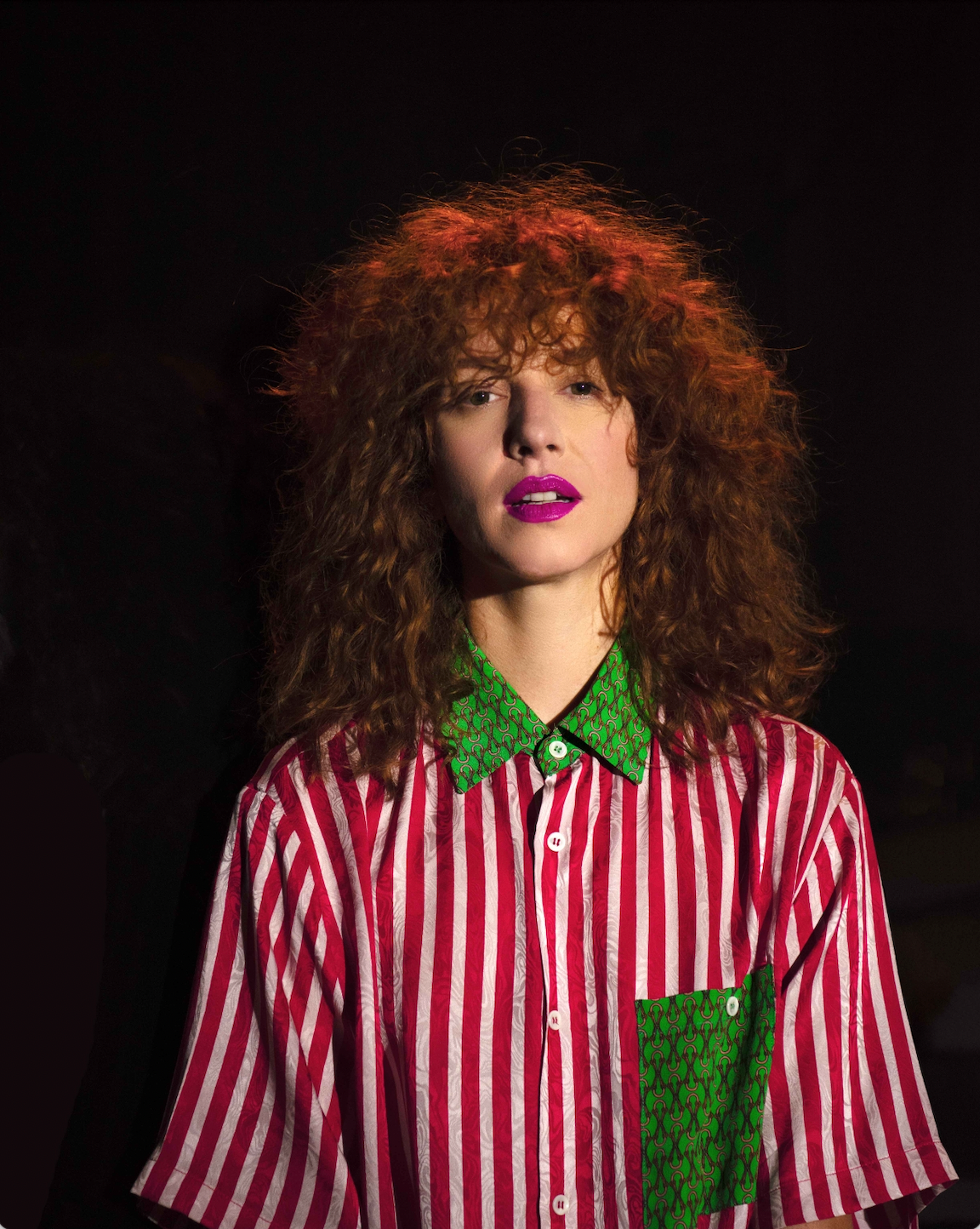 Oversized short-sleeved silk shirt Roma