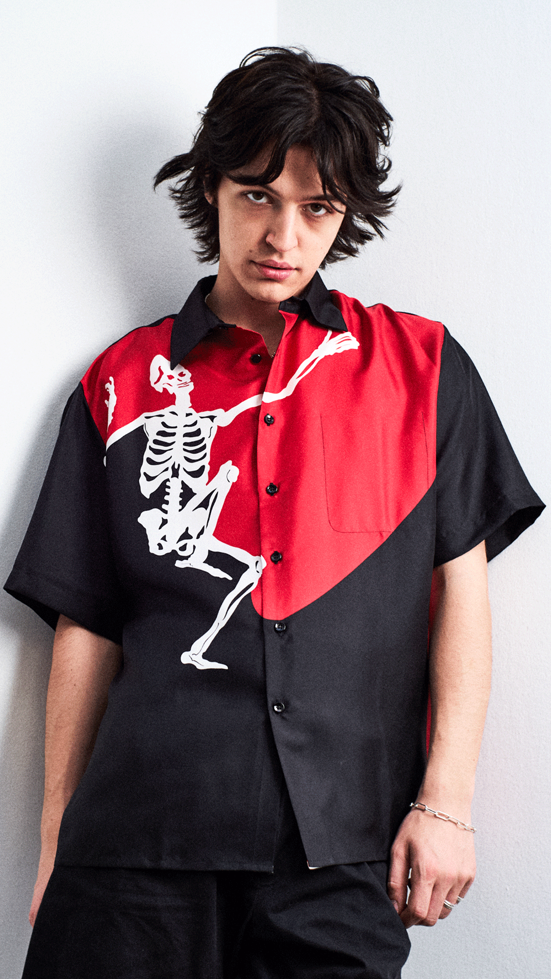 The Skeleton Silk Shirt