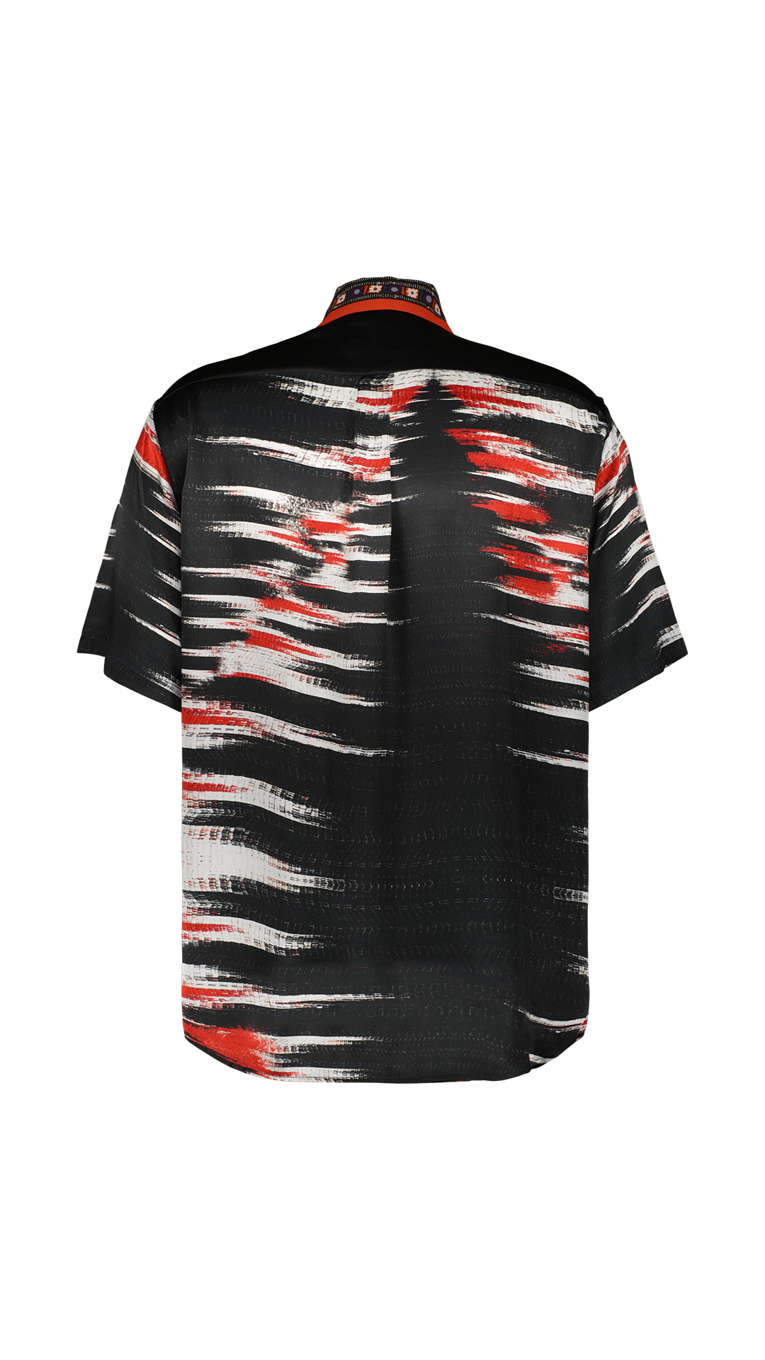 Oversized short-sleeved silk shirt Khan Atlas