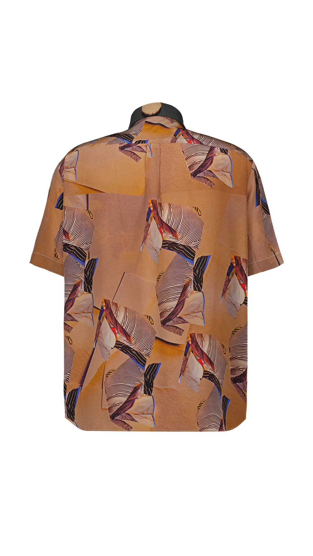 Oversized short-sleeved silk shirt Siena