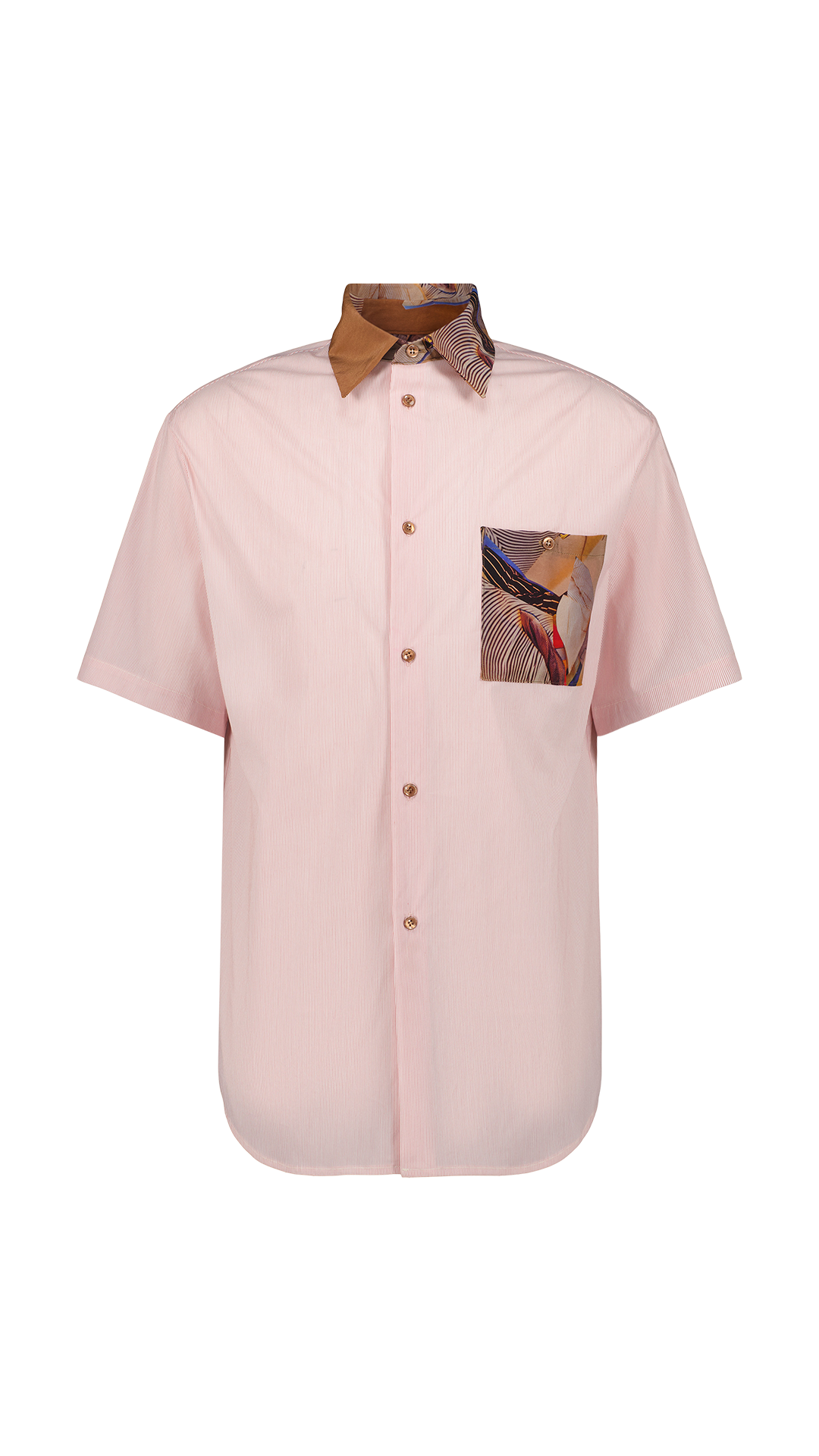 Oversized short-sleeved cotton & silk shirt Louxor